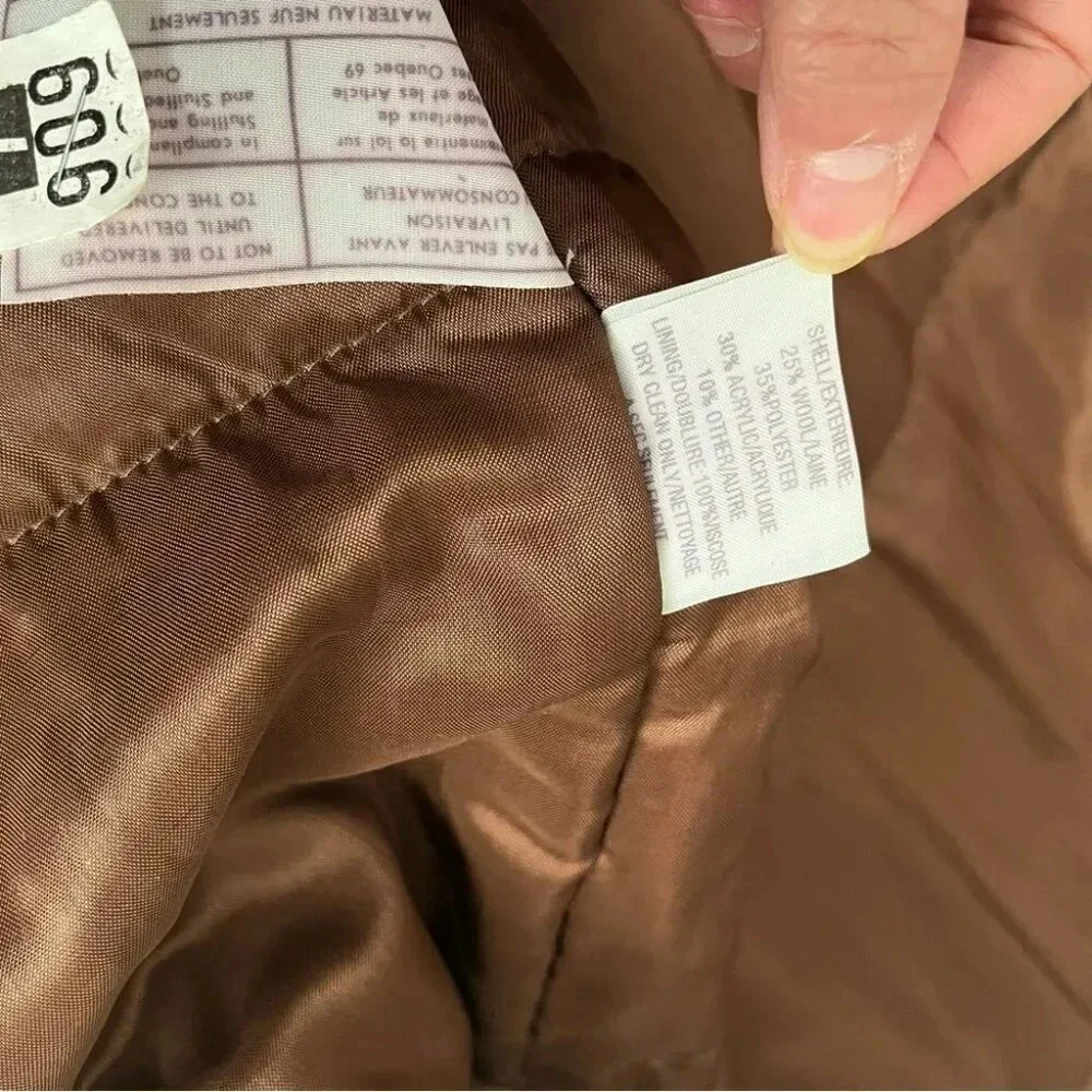 SOLD[M]Vintage Dalmys Wool Blend Western Rodeo Pattern Men Insulated Pea Coat - Picture 4 of 12